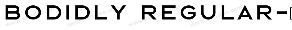 Bodidly Regular字体转换